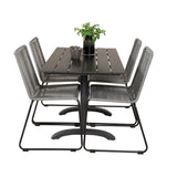 Denver Café Table 120*70 + Lindos spisestoler Venture Design Spisegruppe