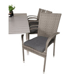Levels bord 160/240 + Anna stoler Venture Design Spisegruppe