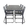 Break spisebord 205*90 + Lindos spisestoler Venture Design Spisegruppe