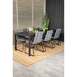 Break spisebord 205*90 + Lindos spisestoler Venture Design Spisegruppe