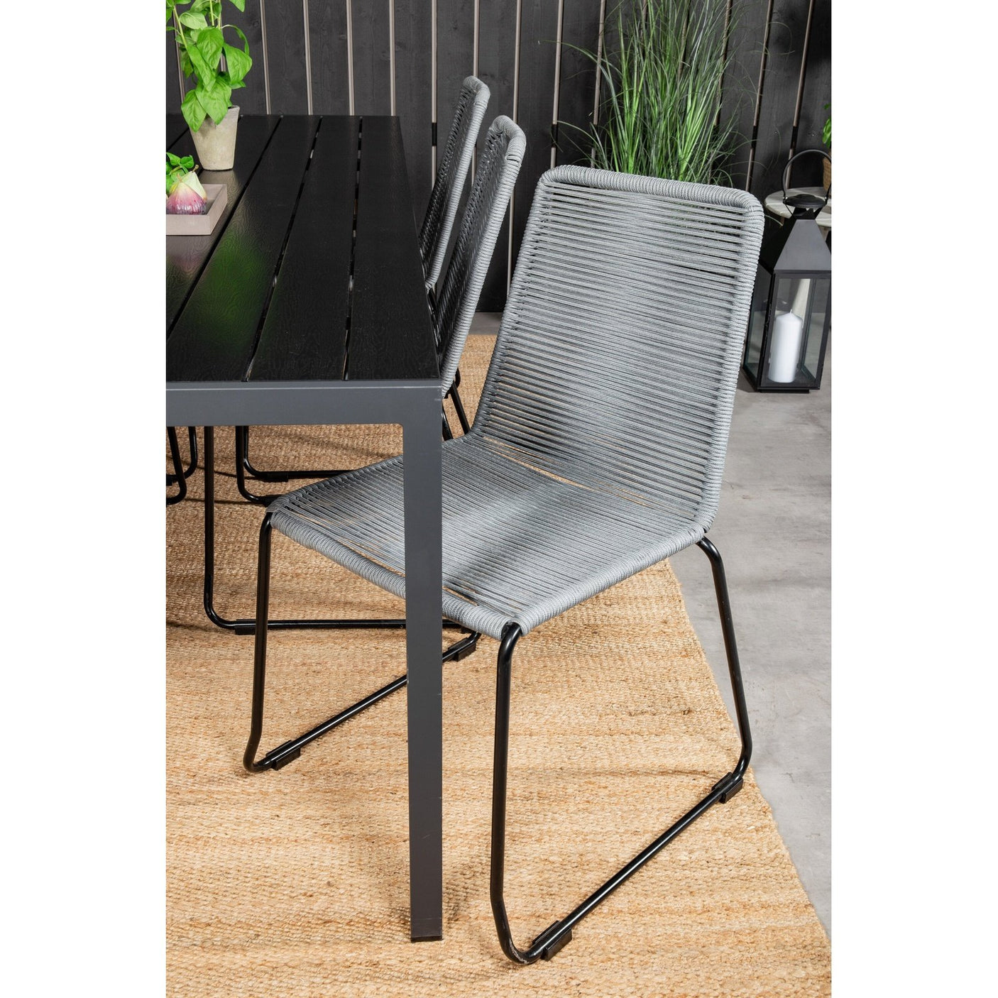 Break spisebord 205*90 + Lindos spisestoler Venture Design Spisegruppe