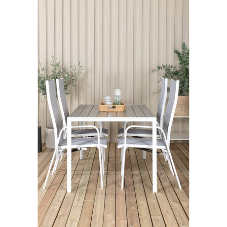 Break spisebord 150*90 + Copacabana Lenestol Venture Design Spisegruppe