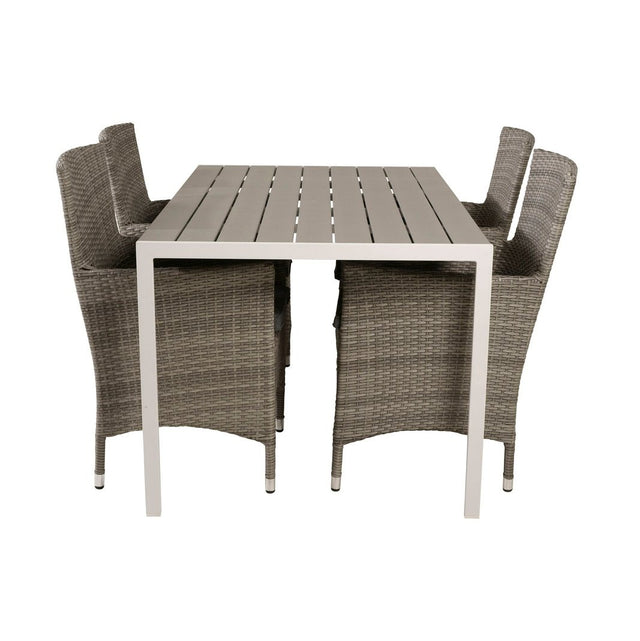 Break spisebord 150*90 + Malin Armstol med puter Venture Design Spisegruppe