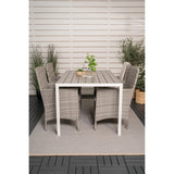 Break spisebord 150*90 + Malin Armstol med puter Venture Design Spisegruppe