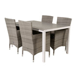 Break spisebord 150*90 + Malin Armstol med puter Venture Design Spisegruppe