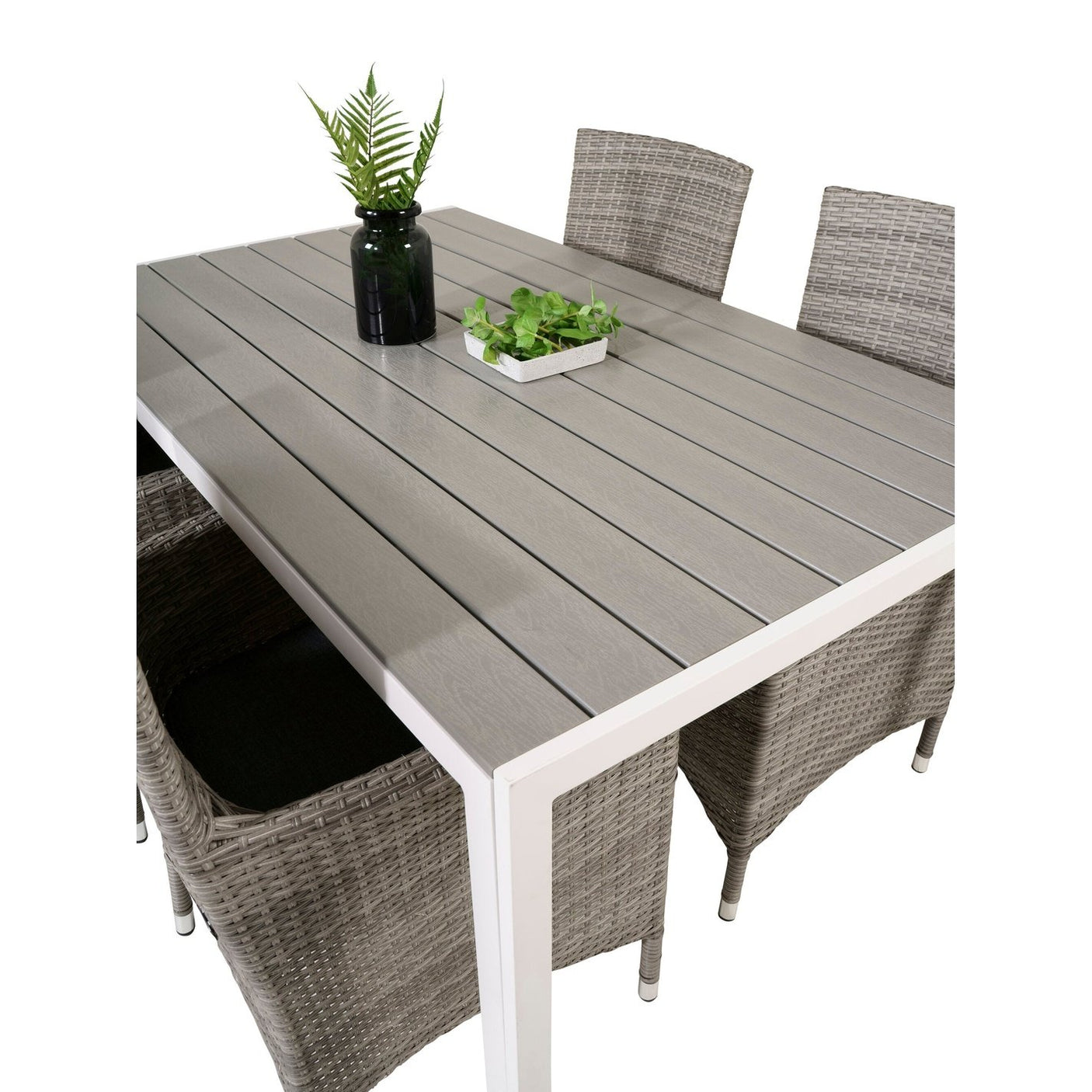Break spisebord 150*90 + Malin Armstol med puter Venture Design Spisegruppe