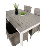 Break spisebord 150*90 + Malin Armstol med puter Venture Design Spisegruppe