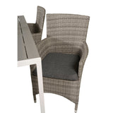 Break spisebord 150*90 + Malin Armstol med puter Venture Design Spisegruppe