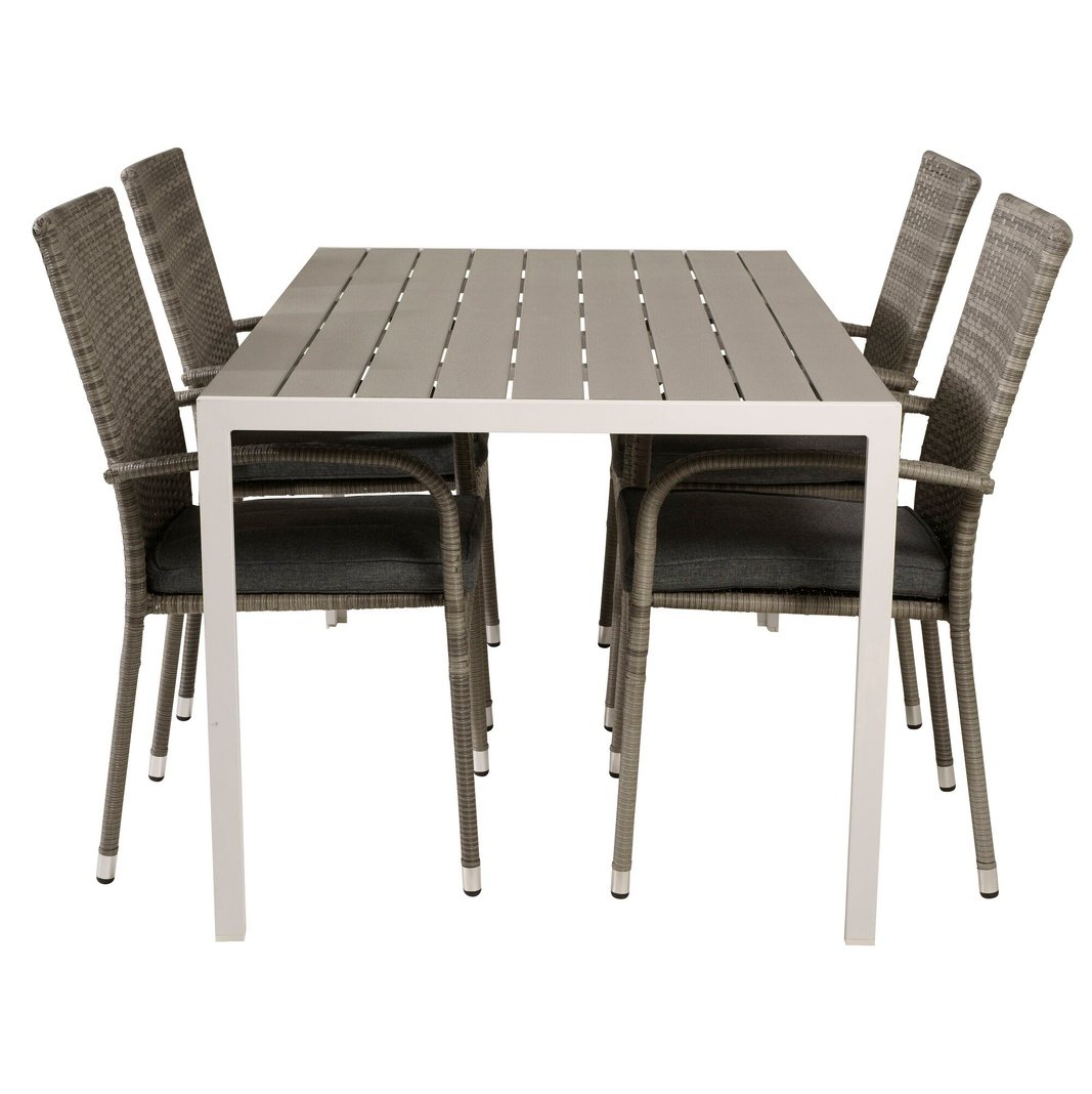 Break spisebord 150*90 + Anna Armstol Venture Design Spisegruppe