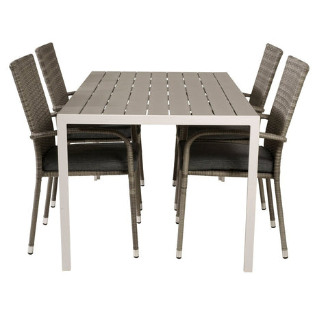 Break spisebord 150*90 + Anna Armstol Venture Design Spisegruppe