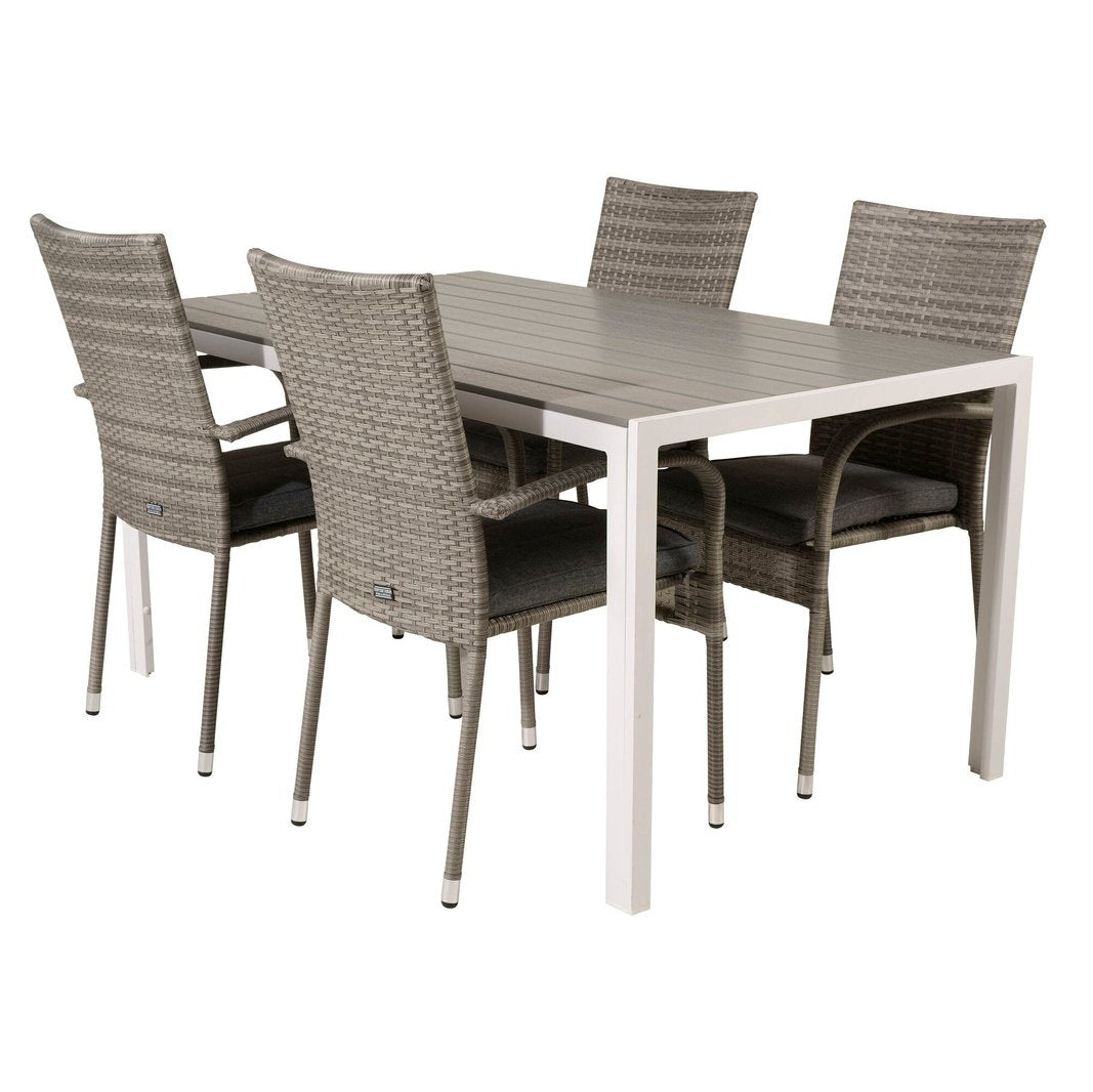Break spisebord 150*90 + Anna Armstol Venture Design Spisegruppe