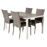Break spisebord 150*90 + Anna Armstol Venture Design Spisegruppe