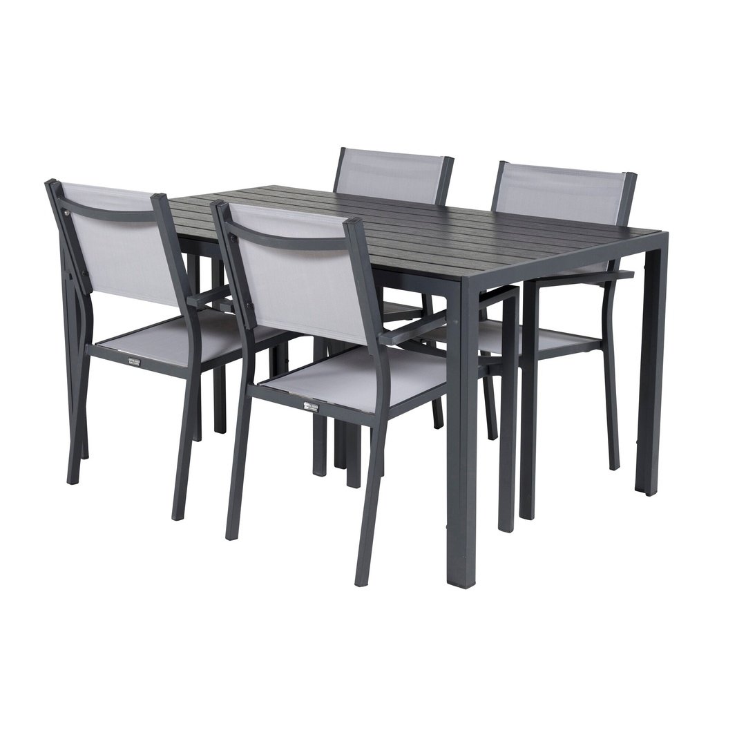 Break Dining Table 150*90 + Copacabana Lenestol Venture Design Spisegruppe