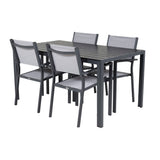 Break Dining Table 150*90 + Copacabana Lenestol Venture Design Spisegruppe