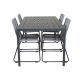 Break spisebord 150*90 + Lindos spisestoler Venture Design Spisegruppe