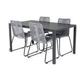 Break spisebord 150*90 + Lindos spisestoler Venture Design Spisegruppe