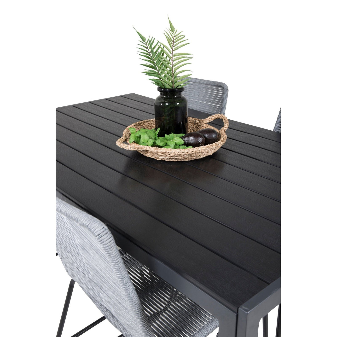 Break spisebord 150*90 + Lindos spisestoler Venture Design Spisegruppe
