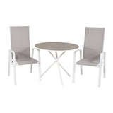 Parma cafébord ø90 + Copacabana Lenestol Venture Design Spisegruppe