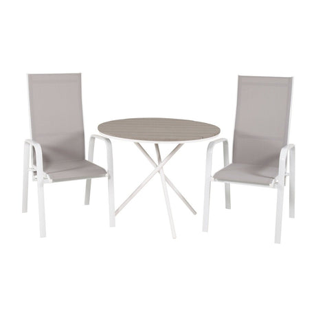 Parma cafébord ø90 + Copacabana Lenestol Venture Design Spisegruppe