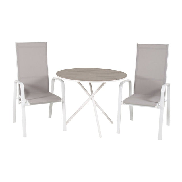 Parma cafébord ø90 + Copacabana Lenestol Venture Design Spisegruppe