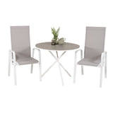 Parma cafébord ø90 + Copacabana Lenestol Venture Design Spisegruppe