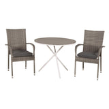 Parma cafébord ø90 + Anna Lenestol Venture Design Spisegruppe