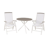 Parma cafébord ø90 + Albany stoler Venture Design Spisegruppe
