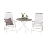 Parma cafébord ø90 + Albany stoler Venture Design Spisegruppe