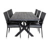 Rives spisebord 200*100cm + Anna Armstol Venture Design Spisegruppe