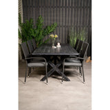 Rives spisebord 200*100cm + Anna Armstol Venture Design Spisegruppe