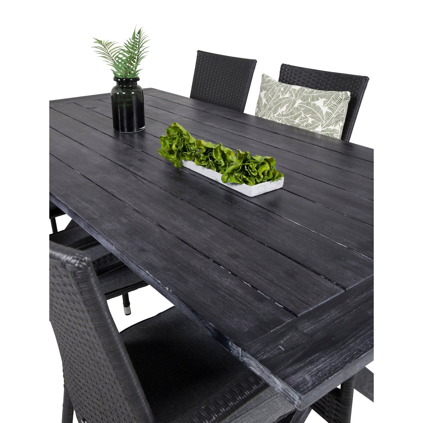 Rives spisebord 200*100cm + Anna Armstol Venture Design Spisegruppe