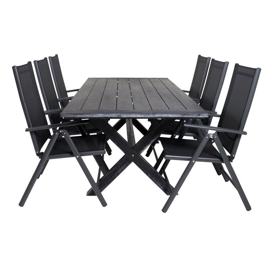 Rives spisebord 200*100cm + Break Stol Venture Design Spisegruppe
