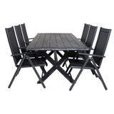 Rives spisebord 200*100cm + Break Stol Venture Design Spisegruppe