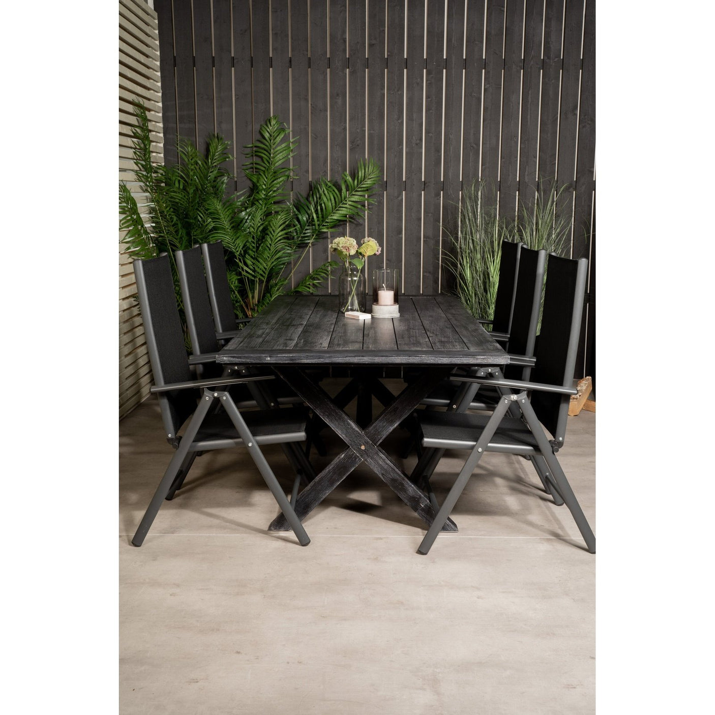Rives spisebord 200*100cm + Break Stol Venture Design Spisegruppe