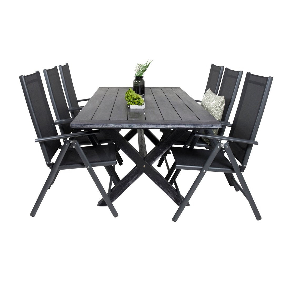 Rives spisebord 200*100cm + Break Stol Venture Design Spisegruppe