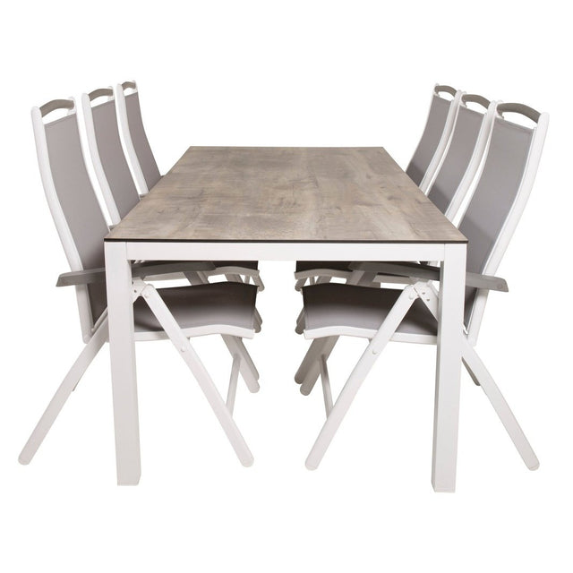Llama spisebord 205*100 Albany stol Venture Design Spisegruppe