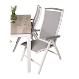 Llama spisebord 205*100 Albany stol / Venture Design Spisegruppe