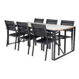 Texas spisebord 200*100 + Copacabana lenestol Venture Design Spisegruppe