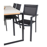 Texas spisebord 200*100 + Copacabana lenestol Venture Design Spisegruppe