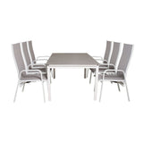 Levels bord 160/240 + Copacabana Lenestol Venture Design Spisegruppe