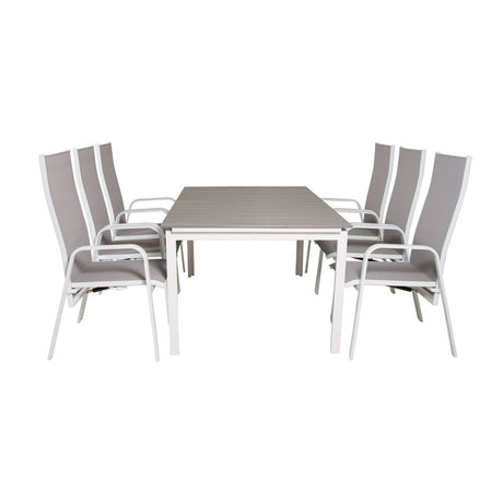 Levels bord 160/240 + Copacabana Lenestol Venture Design Spisegruppe