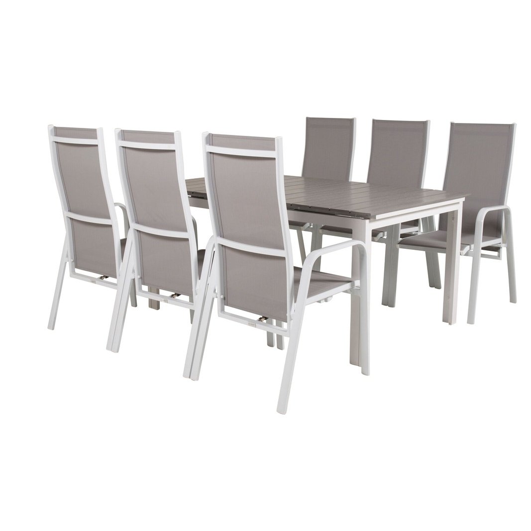 Levels bord 160/240 + Copacabana Lenestol Venture Design Spisegruppe