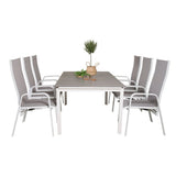 Levels bord 160/240 + Copacabana Lenestol Venture Design Spisegruppe