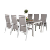 Levels bord 160/240 + Copacabana Lenestol Venture Design Spisegruppe