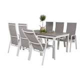 Levels bord 160/240 + Copacabana Lenestol Venture Design Spisegruppe