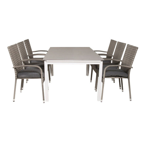 Levels bord 160/240 + Anna stoler Venture Design Spisegruppe
