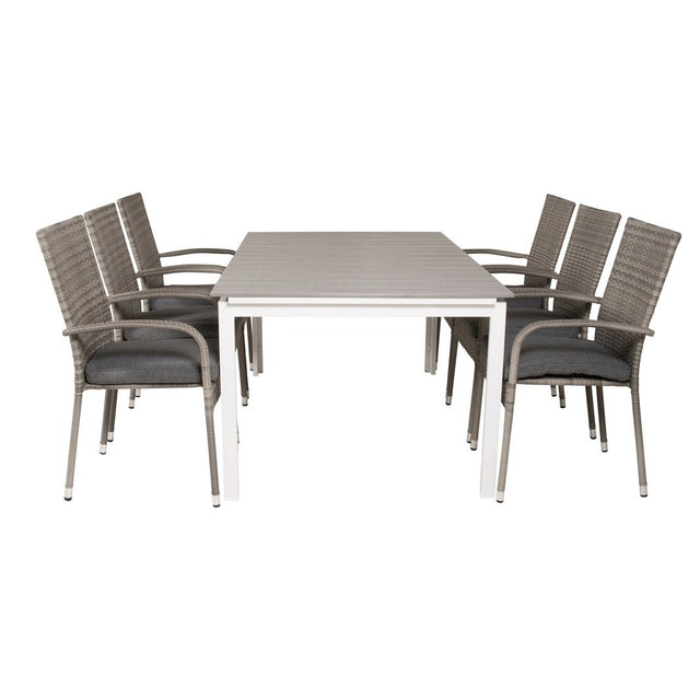 Levels bord 160/240 + Anna stoler Venture Design Spisegruppe