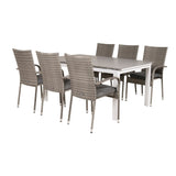 Levels bord 160/240 + Anna stoler Venture Design Spisegruppe