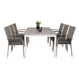 Levels bord 160/240 + Anna stoler Venture Design Spisegruppe