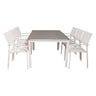 Levels bord 160/240 + Santorini Lenestol Venture Design Spisegruppe
